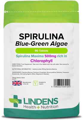 Spirulina 500mg Tabletten (90er Pack) [Linden 4104]