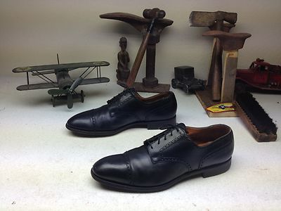 Tom James Made in England Men's Clipston Black Leather Power Oxford Shoes 11.5 D