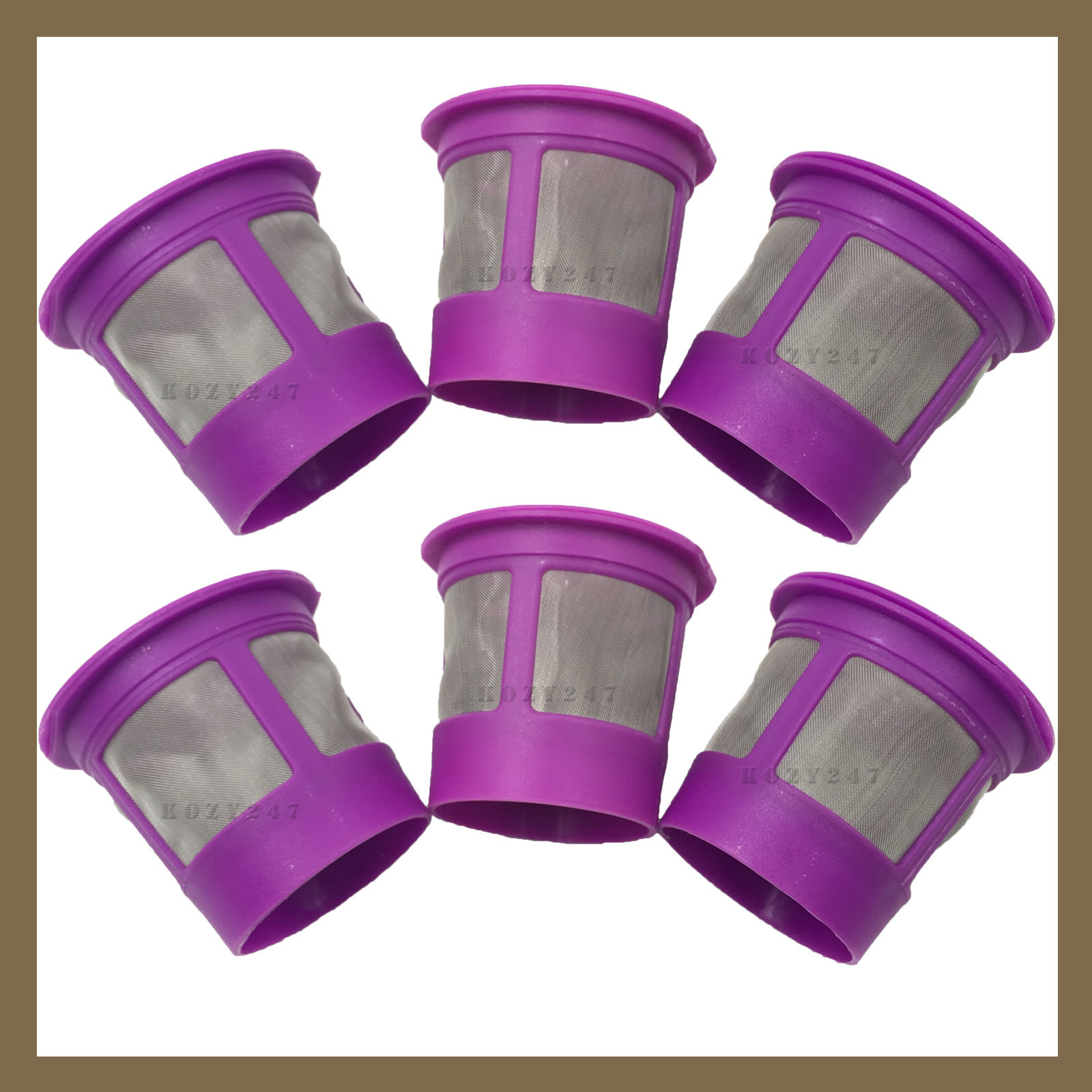 6 Keurig 2.0/1.0 Reusable Refillable Single Coffee Replaceme