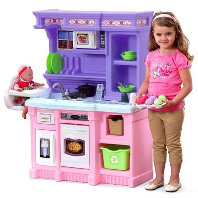 Kitchen Playset For Girls Pretend Play Refrigerator Toy Cooking