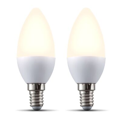 2 Smart Home LED Leuchtmittel Kerze WiFi Lampe dimmbar Timer E14 Alexa Google 5W