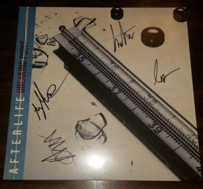 Rare! Breaking Point by AFTERLIFE Colored Blue Vinyl Album Signed Autographed