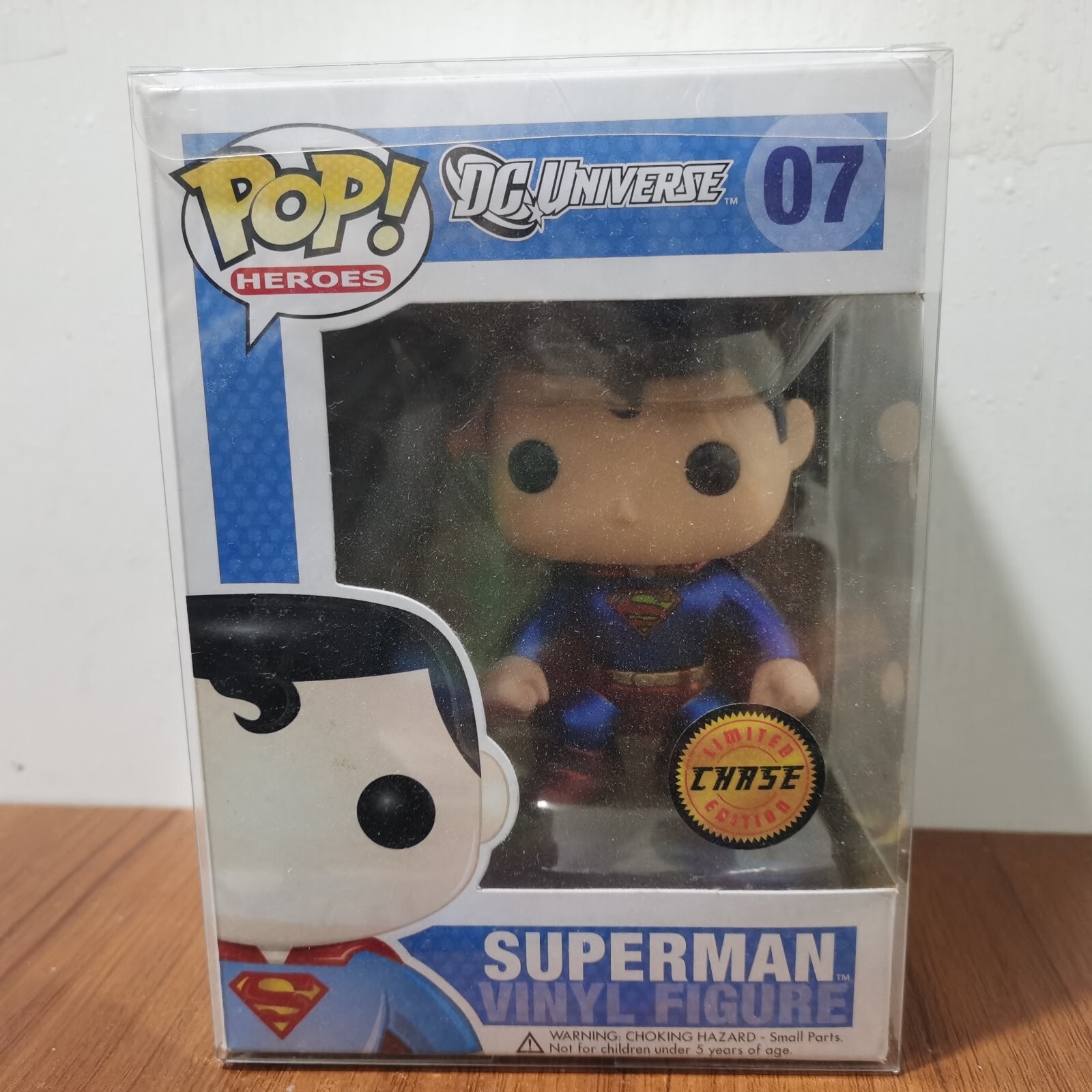 Funko Pop Dc Super Heroes 07 Superman Chase Edición Limitada Metálica