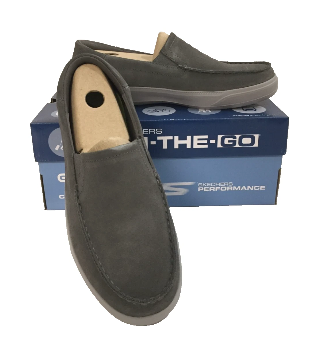 Skechers Performance Mens Go Vulc 2-Steep Loafer, charcoal, 54341 Size 8.5 M US