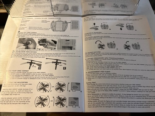 UNSC Hornet Halo R\C Infrared Remote Control Flying Drone Helicopter Arctic READ - Picture 17 of 23