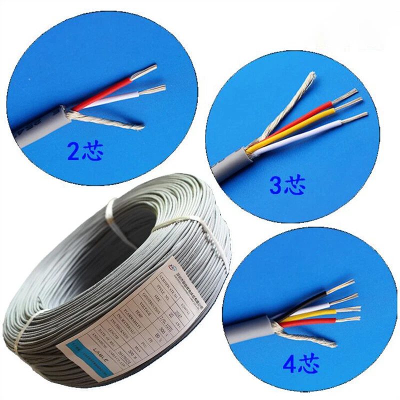 Copper Wire 2/3/4 Core PVC Shielded Audio Headphone Signal Auto Car Cable UL2547 - Image 4 of 4