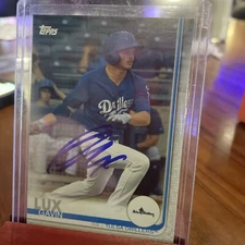 Gavin Lux Auto 2019 Topps Pro Debut RC Dodgers