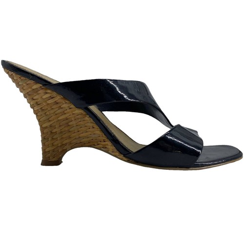 Escarpins à Talons Etienne Aigner TAYLOR - Cuir Noir Effet Croco - Taille 8.5 M