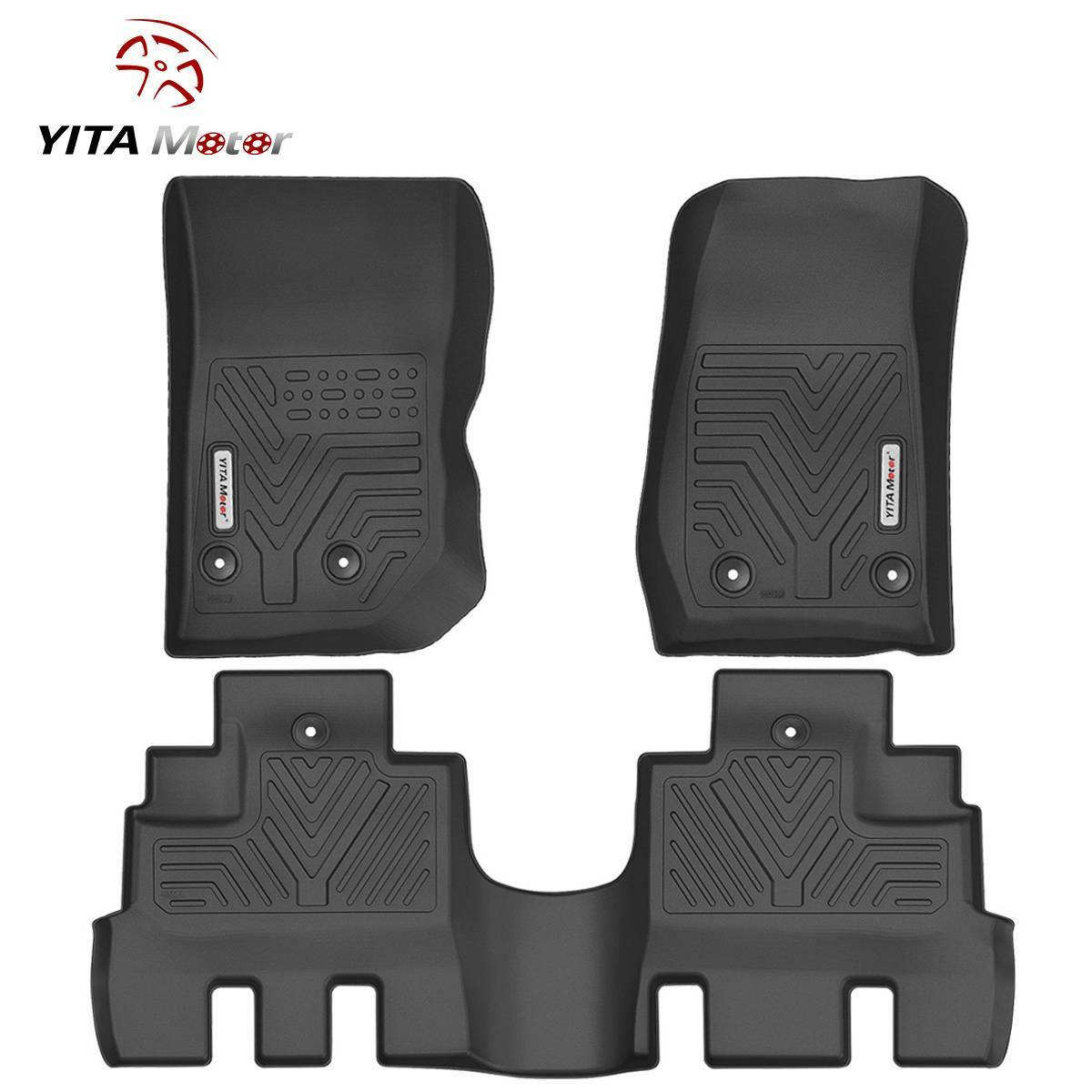 YITAMOTOR Floor Mats Liner for 14-17 Jeep Wrangler Unlimited All Weather  3pc Set | eBay