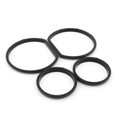 4X All Black Gauge Bezel Kit For Harley Touring Street Glide FLHT FLHX 2014-2023 - Picture 7 of 10