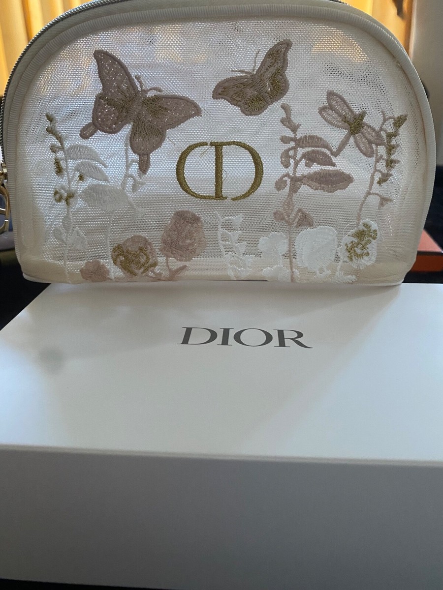Christian Dior フラワープリントポーチ Christian Dior フラワープリントポーチ Christian Dior】 ミス