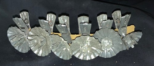 VINTAGE! (6) WEST GERMAN METAL CANDLE CLIPS FOR CHRISTMAS TREE - Picture 2 of 10