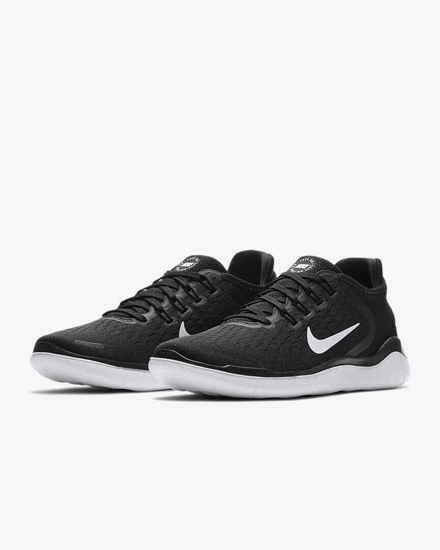 Mens nike free rn 2018 cheap black and white