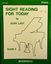 Sight Reading For Today Grade 3 by Joan Last.Piano.