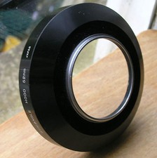 52mm Wide angle large metal screw in lens hood used