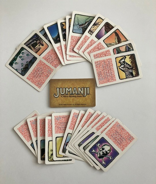 1995 JUMANJI board game 30 DANGER CARDS Full set Replacement Pieces Parts eBay