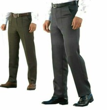 Mens Heavy Cavalry twill Trousers Smart Casual Formal Wear Pants W32 to W48