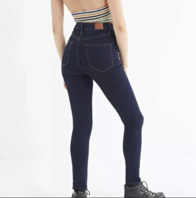 BDG Twig High Rise Dark Wash Skinny Jeans Women Size 26