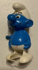 Vintage Smurf Peyo 1980 Wind Up  Walk Toy Wallace  Berrie  Co.  3  