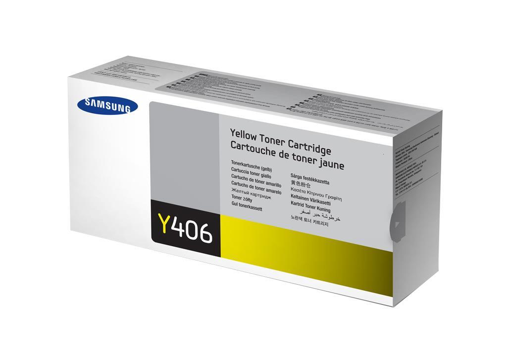 Genuine Samsung CLT-Y406S Yellow Toner Cartridge CLP-26x CLX 330x Opened VAT Inc