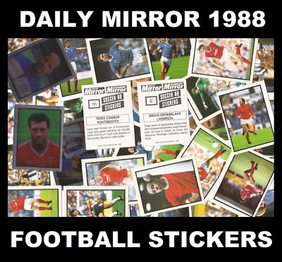 Daily Mirror Soccer 88 Aufkleber (1988) 1 - 182