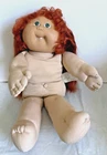 Vintage 1986 Cabbage Patch Doll Cornsilk Red Hair Green Eyes W Dimples & Tooth