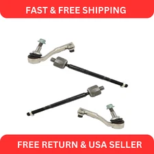 Front Inner Outer Tie Rod Rack End Set Kit 4pc for BMW RWD F22 F23 F30 F32