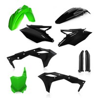 Acerbis Set Motorradverkleidungen Plastics Schwarz/GrüN Kawasaki KX 250 4T 2020