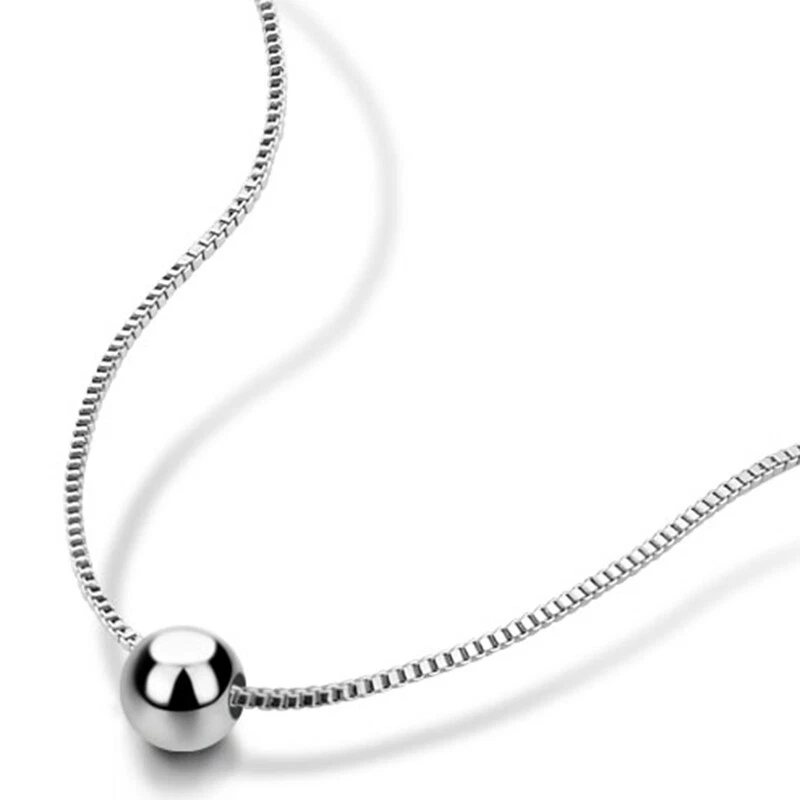 Short chain necklace silver deals