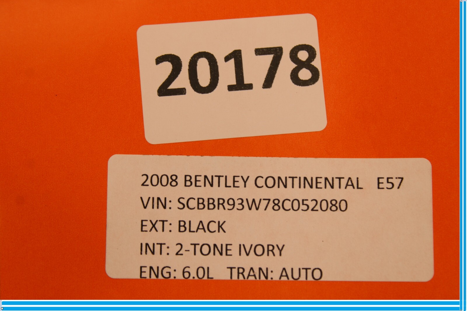 06-12 Bentley Continental Front Right Passenger Seat Cushion Oem
