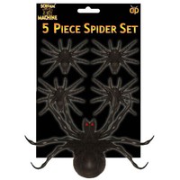 Halloween Dekoration 5 Packung Gruselig Spinnen - 1 Groß & 4 Klein