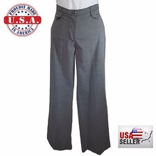 NEW Gray Dress Pant Womens Career Work Trouser USA NWT Pants Small Grey