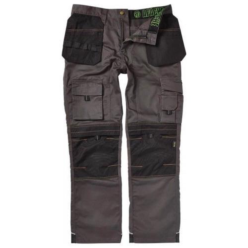 Mens Apache Work Trousers Knee-pad & Twill Holster Pockets - Free P&P.