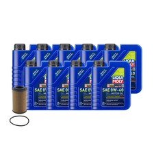 9L Liqui Moly Synthoil Energy A40 0W-40 Wix Engine Oil Change Kit for 911 H6 Gas