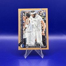 2025 Topps Incoming! New Mavs Duo Shines Gold 0973/2025 #296 Mavericks Team Card