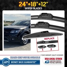 Windshield Wiper Blades Kit Genuine Quality 241812 Bracketless Frameless
