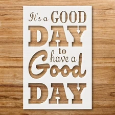 Inspirational Quote Wall Art Reusable Plastic Stencil for Creative Projects -…