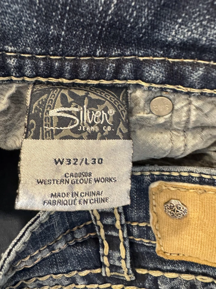 Falda vaquera plateada para mujer 32 azul denim Suki excedente desgastado dobladillo crudo occidental Foto 4 de 4