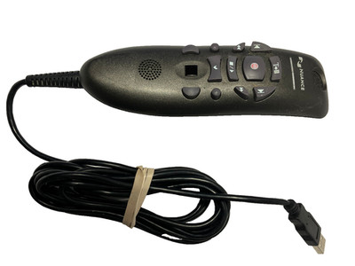 NUANCE POWERMIC III Handheld USB Dictation Microphone 0POWM3N9 9ft AS-IS