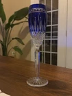 Vintage Waterford  Clarendon Cobalt Blue Champagne Flute Glass, Marked: Reduced!