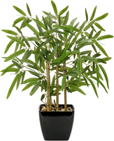 Briful 43CM Kunstpflanze Bambus KüNstliche Pflanzen Bonsai Im Schwarzen Topf Kun