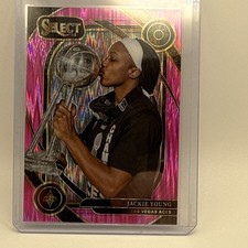 2025 Panini WNBA Select Courtside #201 Jackie Young Las Vegas Aces Pink Ice SSP