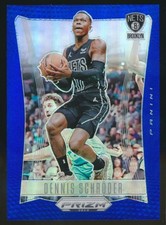 2023-24 Panini Prizm Deca #45 Dennis Schroder Prizms Blue #/149 Nets