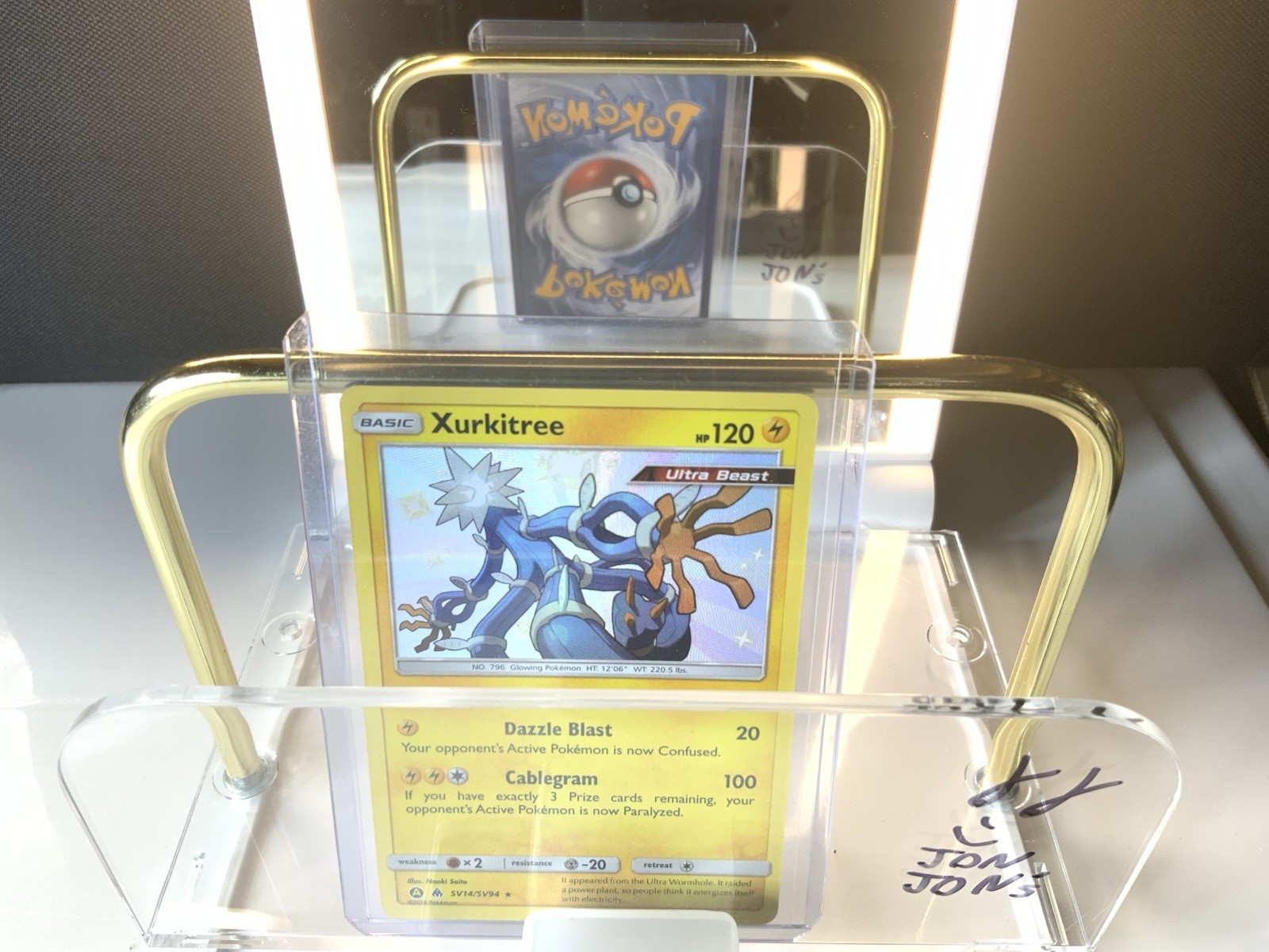 Xurkitree Shiny Holo Rare Hidden Fates: Shiny Vault SV14/SV94 Holo Lightning NM
