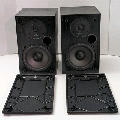 Polk Audio  Bookshelf Speakers Black Pair 