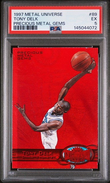 1997 METAL UNIVERSE PRECIOUS METAL GEMS #89 TONY DELK 32/100 PSA 5