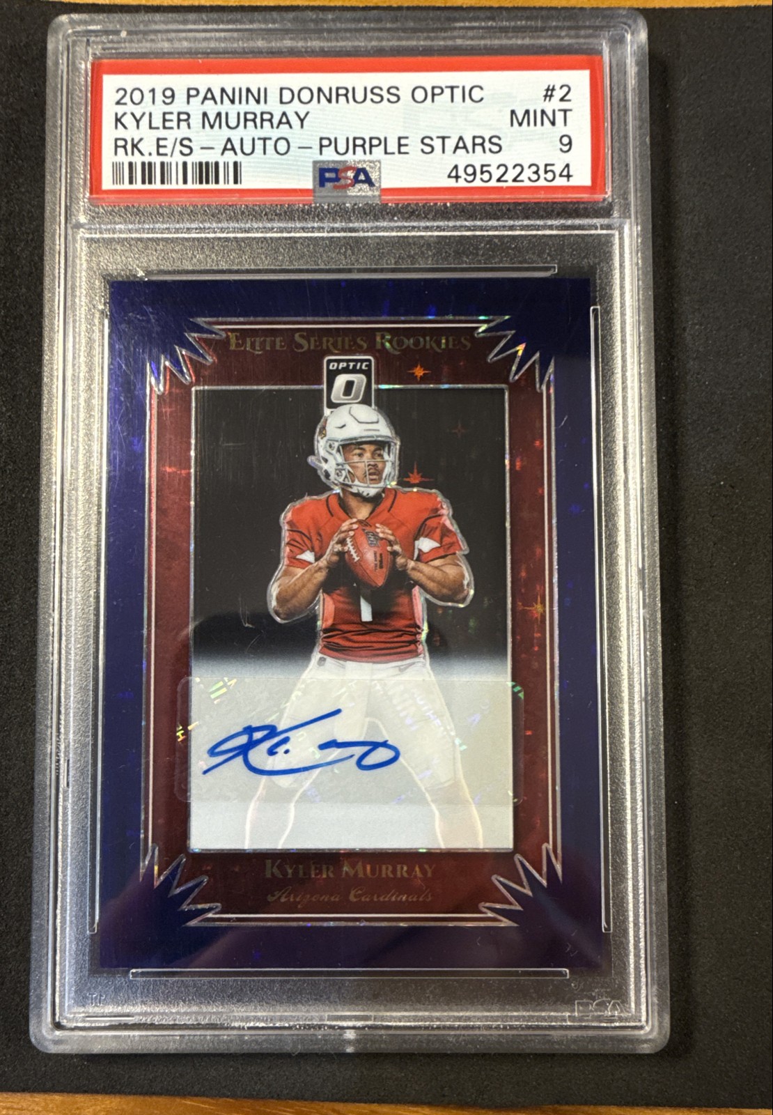2019 Panini Donruss Optic-ES Rookies Kyler Murray #RES2 FOTL PURPLE STARS /25 RC