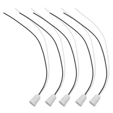 5 Pcs Wire Light Holder Lamp Socket Lightbulb Replacement E12 for Lamps