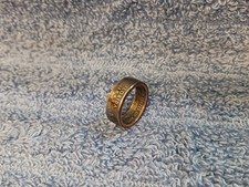Florida Handcrafted Washington Quarters coin ring, size 6 2004