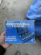 Cornwell Tools Cbstsh1102s 11 Pc 5 Star Torx Tamperproof Bit Socket Set New
